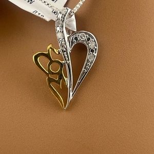 REAL DIAMOND mom pendant, Mothers day, Gift for mom, New mom, Mother Grandmother